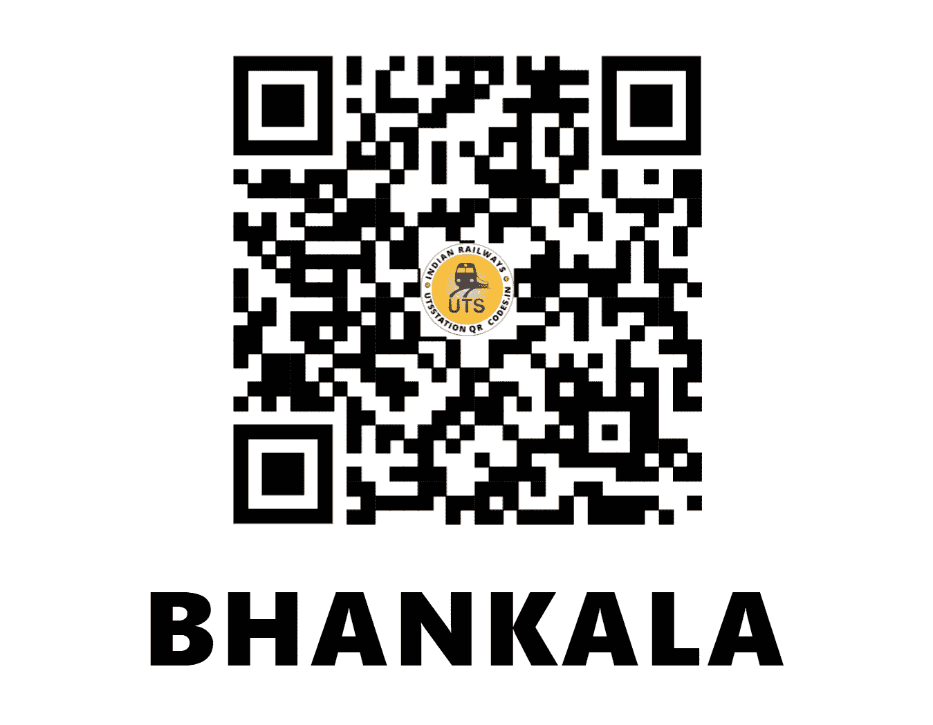 UTS QR Code for BHANKALA - BNQL (NR - UTTAR PRADESH)